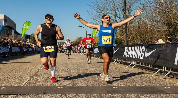 Athletes running the Milton Keynes 5k