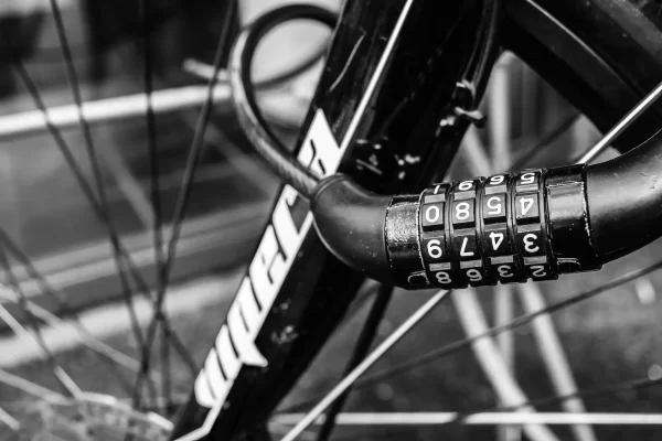 a cycling lock on a bike